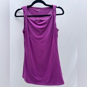 Deep berry Athleta tank with twist shoulder